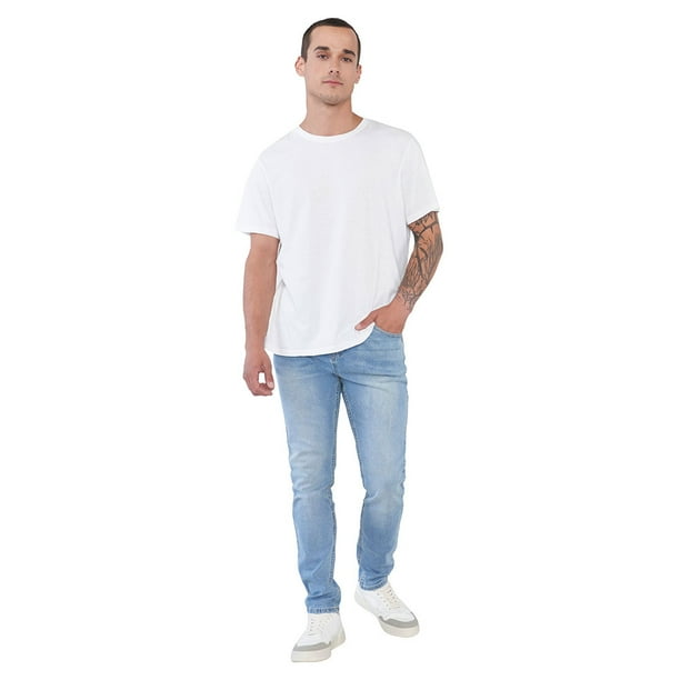 Jeans Hombre Super Skinny Azul Claro Corona