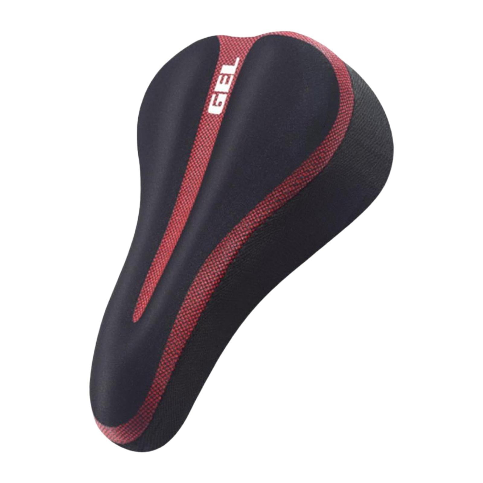 Ioensy - Funda Para Sillín De Bicicleta De Montaña, Almohadillas Suaves Con Absorción De Impactos, Funda Acolchada Para Asiento De Bicicleta, Color Rojo