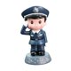 thumbnail image 5 of Estatua De Policía Pintada A Mano, Divertida Decoración Para Tartas, Para Estantería, Escritorio, Oficina, Estatua De Ni?o., 5 of 5