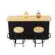 thumbnail image 3 of 1/12 Casa De Mu?ecas En Miniatura Bar Mostrador Mesa Silla Taburete Juego De Vasos Para Botellas De Vino, 3 of 5