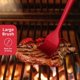 thumbnail image 4 of Xiao Hua Cepillo de Recubrimiento de Repostería de Silicona -2 Cepillos Resistentes Al Calor, Usado para Hornear y Cocinar Alimentos, Cepillado de Cocina Rojo (Grande+pequeño), 4 of 4