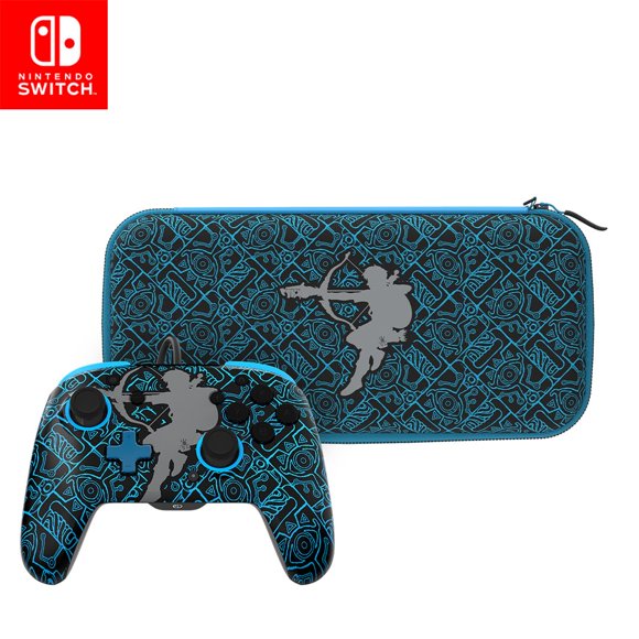 Kit Bundle PDP Gaming REMATCH Control Pro con Cable para Nintendo Switch/Lite/OLED con Estuche de Vi