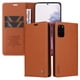 thumbnail image 4 of Funda Billetera de Cuero para Samsung Galaxy S20 Plus con Tarjetero y Soporte - Tapa Magnética Marrón, 4 of 6