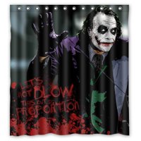 Pinghai - Cortina De Ducha De Batman Joker Con Ganchos (167 X 183 Cm)