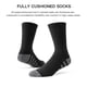 thumbnail image 5 of Calcetines acolchados Joynée Crew Work para hombre, 8 pares, negros, tallas 10-13, 5 of 7