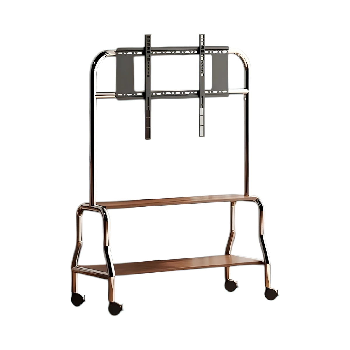 Lubabycas - Soporte Tv Rack Pedestal 40”-75” Ruedas Doble Almacenamiento