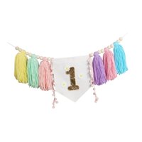 Magideal - Banner De Trona Para Primer Cumpleaños, Decoración De Pared, Accesorios De Cumpleaños Para Niña, Celebración Navideña, Fondo Fotográfico, Decoraciones Estilo C