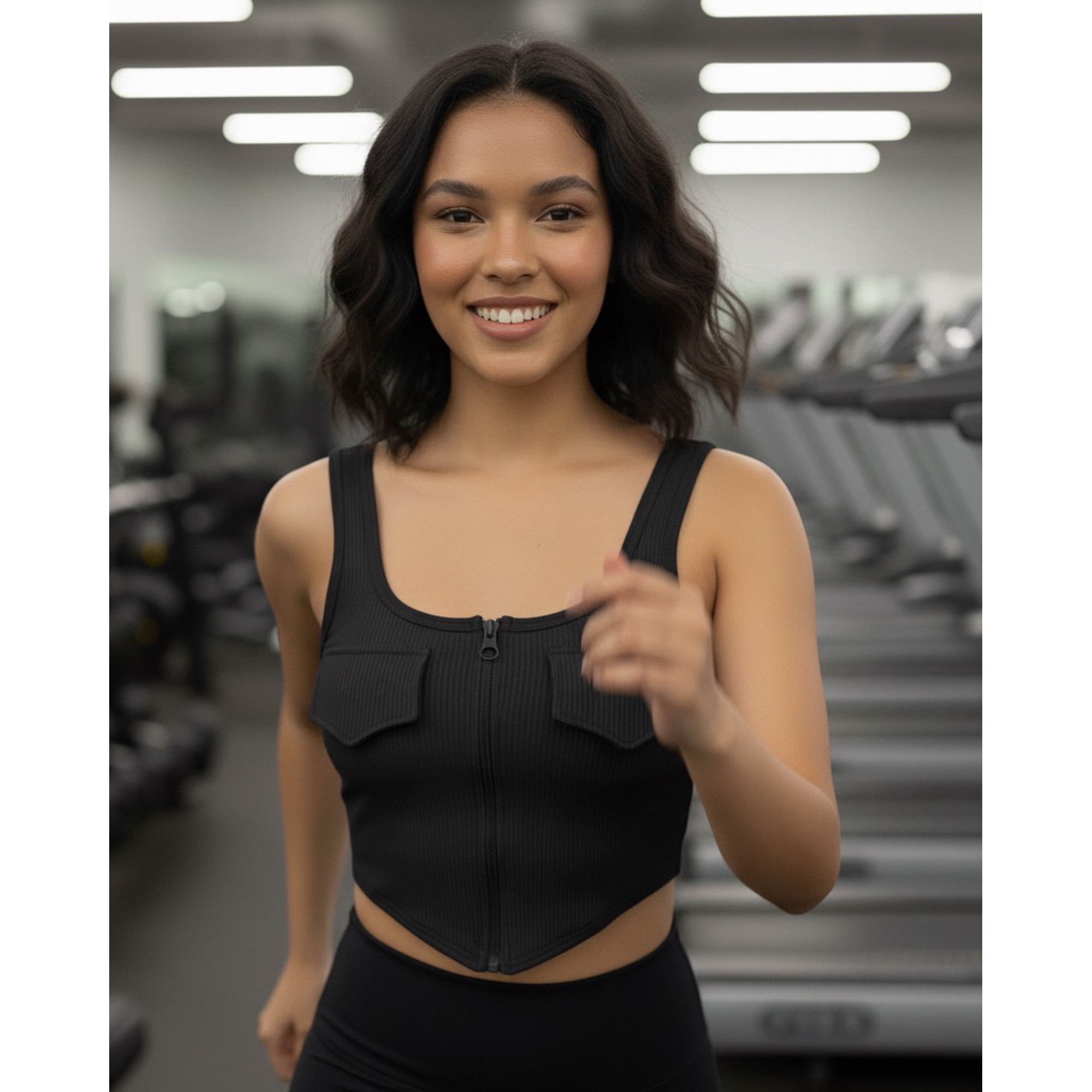 Flix Spa - Peto Mujer Deportivo Ajuste Cómodo Con Bolsillo