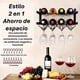 thumbnail image 5 of Rack de Almacenamiento de Vino Estante Flotante 2 niveles Soporte para Botellas de Vino y Copas, 5 of 7
