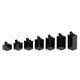 thumbnail image 1 of 7 Piezas Acrílico Anillo De Dedo Soporte De Exhibición Joyería Tienda Negro Cuboide, 1 of 3