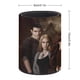 thumbnail image 2 of Crepúsculo-theme Cylinder Pen Holder Pencil Organizer with Flannel Lining PVC Leather Material Cardboard Base for study work 10*8CM, 2 of 6