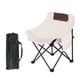 thumbnail image 2 of Silla Plegable Para Acampar, Silla Plegable Portátil Duradera Para Senderismo, Picnics, Patio, Color Beige Y Blanco, 2 of 5