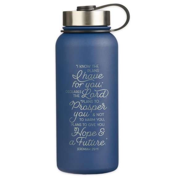 Botella de agua azul de 950 ml – Christian Art Gifts