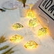 thumbnail image 1 of 1pc Creative Hollow Out Golden Leaf Light, Led Color Light, For Room Bedroom Decoration String Lights, Without Battery, 1 of 4