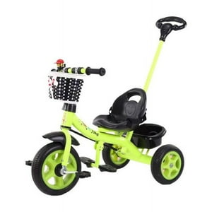 Babyluna - Triciclo Bicicleta 2 En 1 Metálico Para Niños Verde