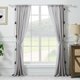 thumbnail image 2 of Par de cortinas Greenland Home Monterrey 107 x 213 cm, color gris, 2 of 4
