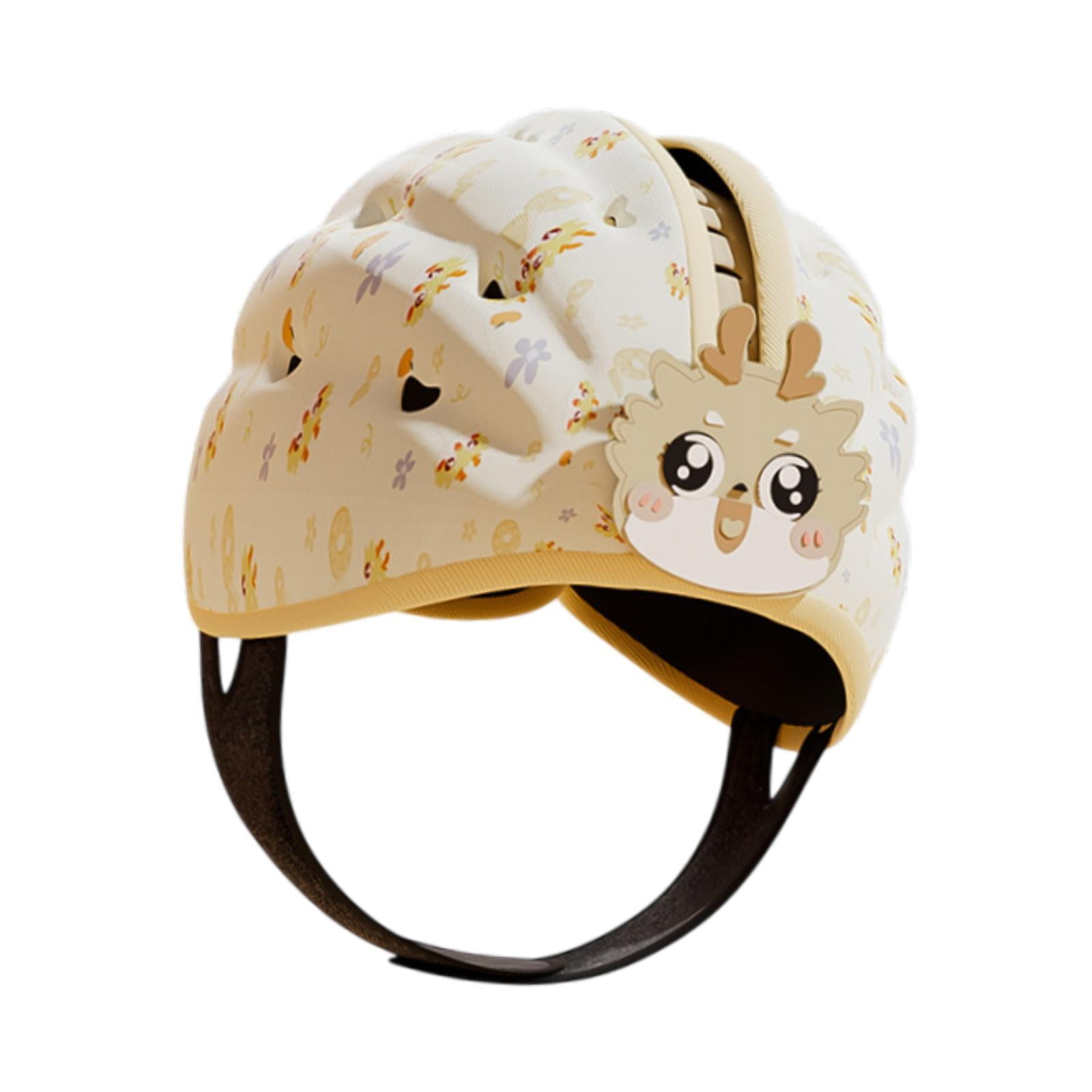 Magideal - Protector De Casco De Bebé Soft Portable Portable Anti Fall Biratable Para Caminar Para Caminar Para Niños Niños 6-24 Meses Niñas Infantiles Niñas Marrón Claro