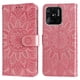 thumbnail image 5 of Funda tipo cartera FOXDOCK para Xiaomi Redmi 10C 4G , diseño girasol en relieve, cuero PU, cierre magnético, soporte y tarjetero, 5 of 5