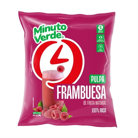 Pulpa frambuesa, 500 g