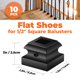thumbnail image 2 of Baluster Shoes Sidasu, paquete de 10 unidades, para balaustres de 1/2 cuadrado, 2 of 7