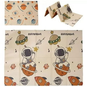 Partyglobos - Alfombra Antigolpes Para Niños Bebes Plegable 180*200Cm Astronauta