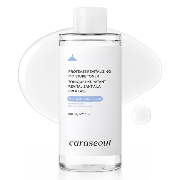 Tónico Hidratante Revitalizante Proteasa caraseoul para Rostro, Proteasa, Beta-Glucano, Tónico Coreano, Singgreen, para Piel Sensible, pH Equilibrado, Cuidado Coreano de la Piel, Vegano 200ml