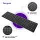 thumbnail image 2 of Teclado Targus EcoSmart de 104 teclas, cableado y pulsaciones silenciosas, 2 of 6