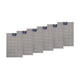 thumbnail image 4 of Pack 6 Individuales de mesa Nautica Home 45x30cm gris a cuadros, 4 of 5