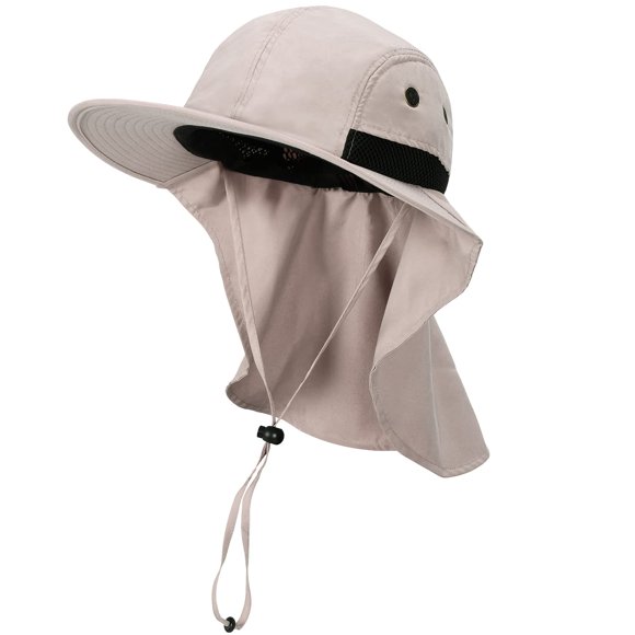 Sombrero Tirrinia con solapa y ala ancha UPF 50+ para exteriores