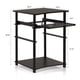 thumbnail image 4 of Escritorio para ordenador Furinno Home Espresso/Negro con estantes de almacenamiento, 4 of 4