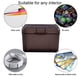 thumbnail image 4 of Caja apilable para tarjetas de índice con tapa abatible de 3 x 5 pulgadas, capacidad para tarjetas, caja de almacenamiento de escritorio de 14,5 x 8,5 x 9 cm, 4 of 5
