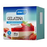 Gelatina Sin Sabor En Polvo 30 G Lider