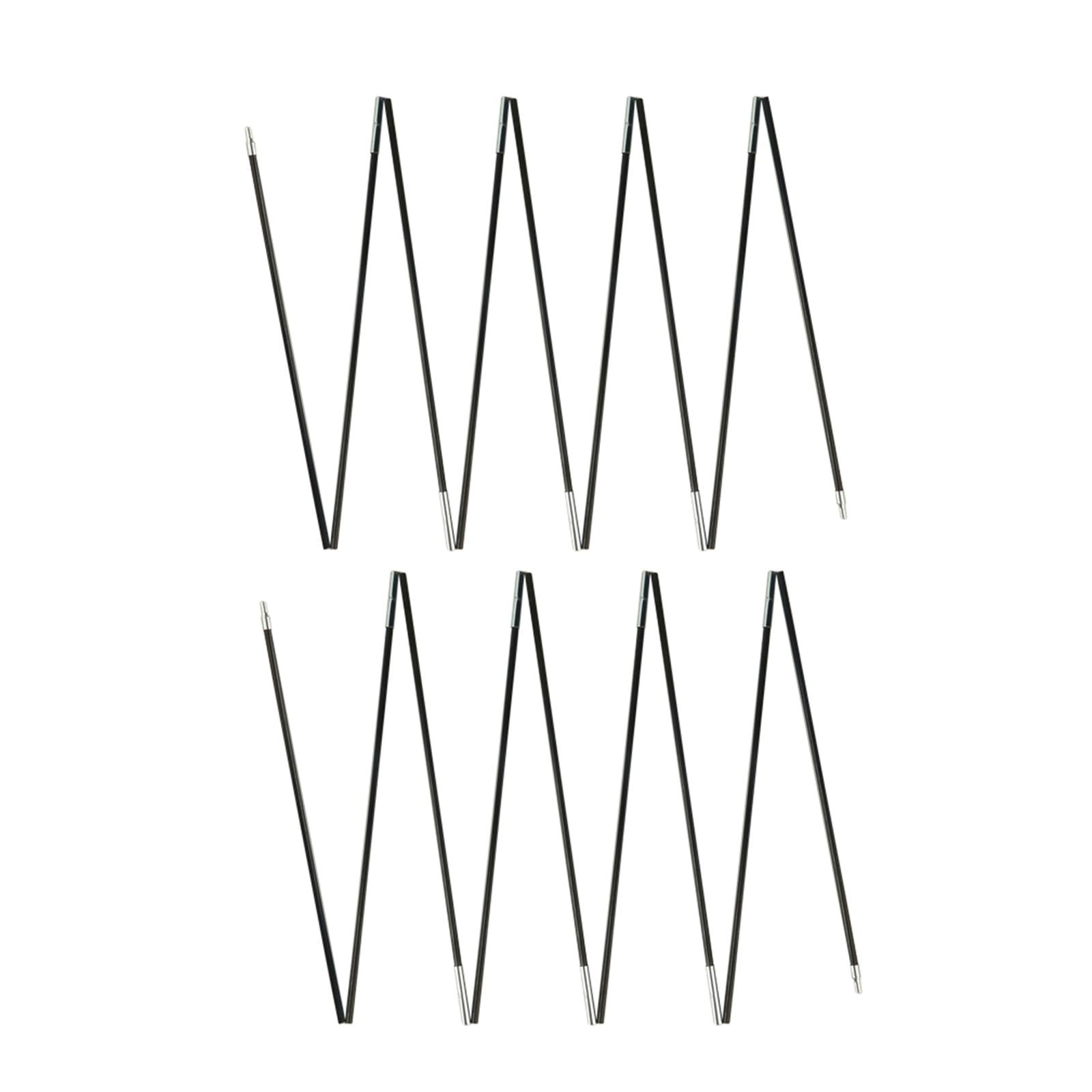 Magideal - Postes De Tienda De Campaña, Postes Flexibles De Repuesto Para Tienda De Campaña, Varilla Portátil Negra Premontada, Postes De Tienda Para Senderismo, 39 M 3 A 4 Personas