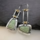 thumbnail image 4 of Gorgeous Women's Gemstone Turquoise & Zircon Inlaid Stud Earrings - A Stylish Accessory!, 4 of 5