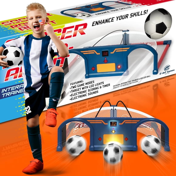 Entrenador de fútbol E E-JET GAMES para niños con balón y puntuación electrónica