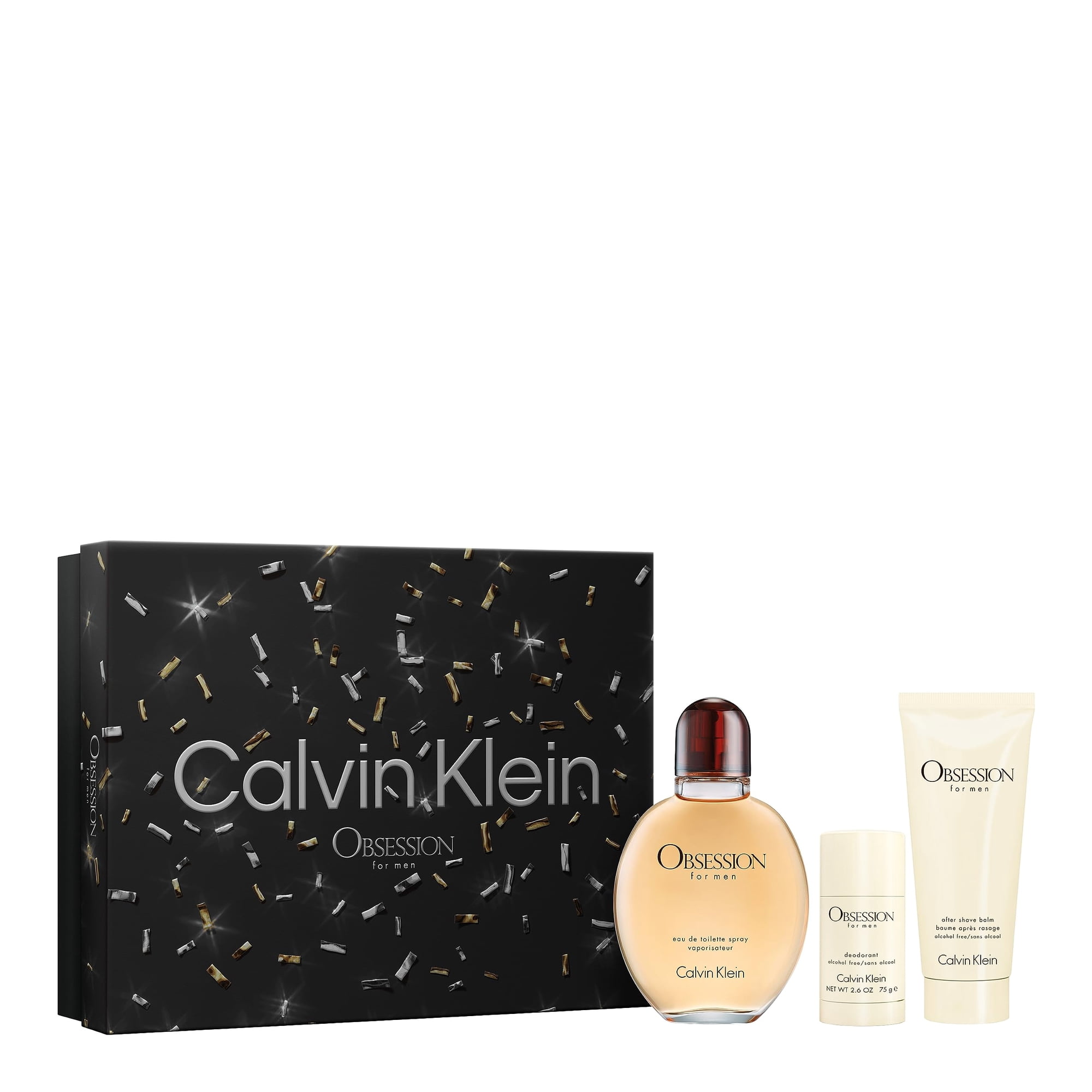 Set De Regalo De Perfume Calvin Klein Obsession Para Hombre, 3 Piezas