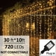 thumbnail image 2 of Luces de cortina Solhice LED de 9,7 m x 3 m 720, color blanco cálido, Navidad, 2 of 3