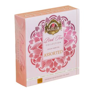 Te Basilur Verde Pink Tea Assorted 40 Bolsas
