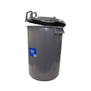 Reyplast - Basurero De 51 Litros Con Tapa Retractil Beige