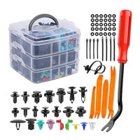 Genérico - Kit 725 Clip Broche Retención Plástico Auto Lata Tapabarro