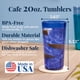 thumbnail image 2 of Tumblers US Acrylic Cafe, plástico, reutilizable, 600 ml (juego de 16), 2 of 8