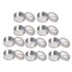 thumbnail image 3 of Latas Redondas De Metal, Caja Vacía Multiusos, Botella, Mini Caja De Lata Portátil, Contenedores, 10 Uds., 65mm X 25mm, Tapa Transparente Plateada, 3 of 4
