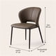 thumbnail image 3 of Juego De 2 Sillas Giovanna Comedor Tapizadas PU Patas Acero, 3 of 8