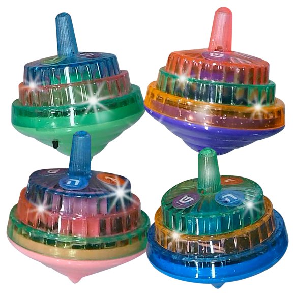 Dreidel Izzy 'n' Dizzy – Pack de 4 Musicales con Luz