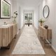 thumbnail image 1 of Alfombra corredor Art&Tuft 3 × 366 cm lavable antideslizante, color beige, 1 of 9