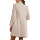 thumbnail image 3 of Abrigo de Cuello Alto INSPIRE CHIC para Mujer, Manga Larga, Ropa de Invierno XL Beige, 3 of 6