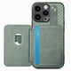 thumbnail image 5 of Funda Billetera Tejida para iPhone 15 Pro con Soporte y Tarjetero Verde, 5 of 5