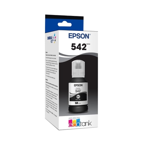 Botella De Tinta Epson 542 Ecotank De Ultra Alta Capacidad Negra T542120-S