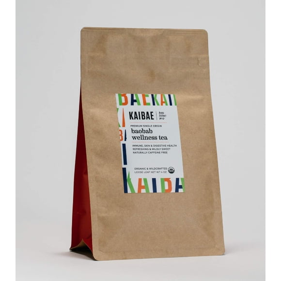 Té de bienestar orgánico de baobab KAIBAE en hojas sueltas 113 g