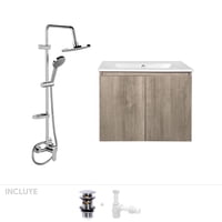 Stretto - Pack Baño Galicia | Mueble + Columna Ducha